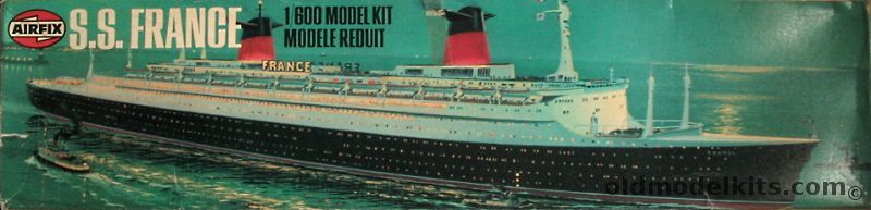 Airfix 1/600 SS France (Norway) Ocean Liner, 06202-2 plastic model kit